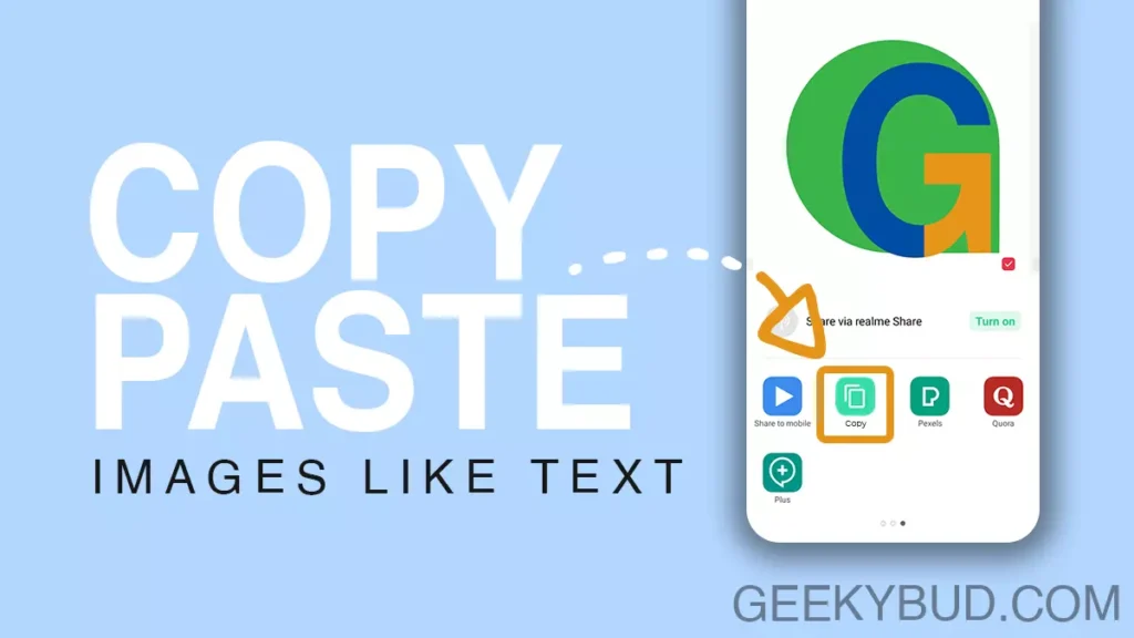 Copy Images to clipboard in android mobile phone