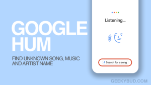 Find Music with google hum
